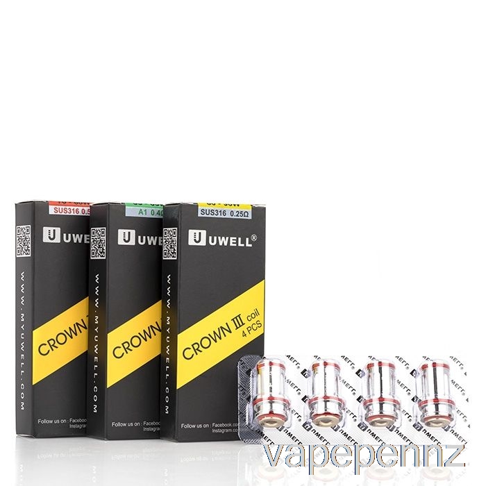 Uwell Crown 3 III Replacement Coils 0.5ohm SUS316 Parallel Coils VAPE NZ
